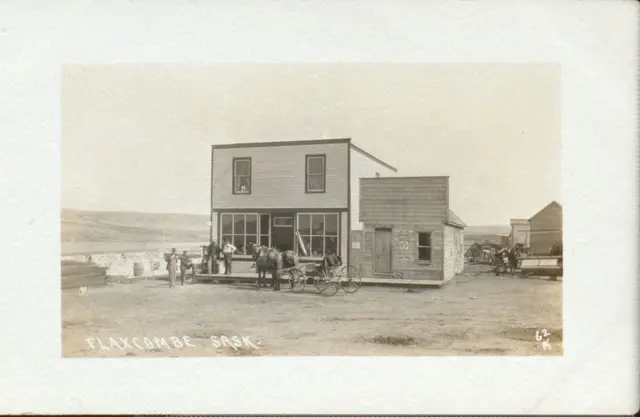 Store building with horse and buggy